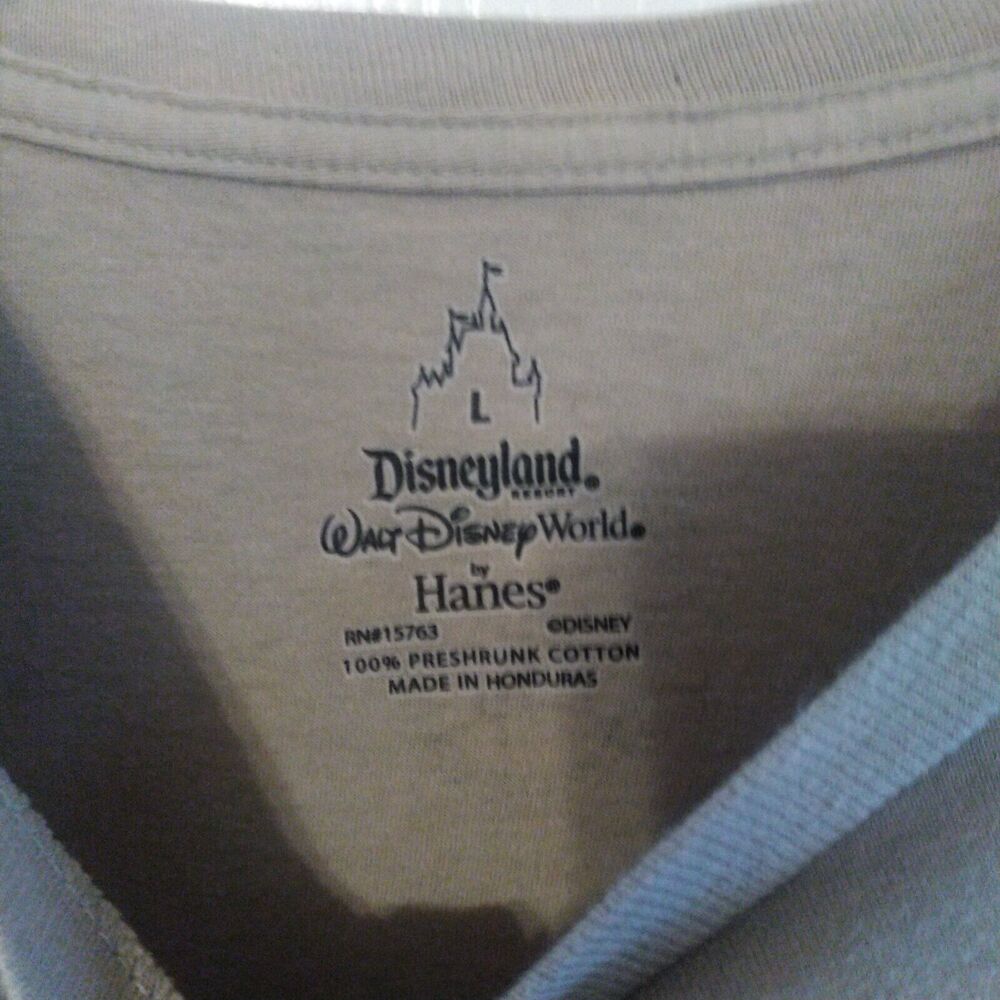 Disneyland Walt Disney World Haunted Mansion Gray Cotton T-Shirt Size L - Picture 3 of 9